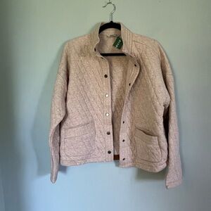 Women's Beige Quilted Jacket